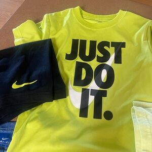 Nike Boys Sizes 7 and a couple of size 6 items. 13 outfits and a few extras.